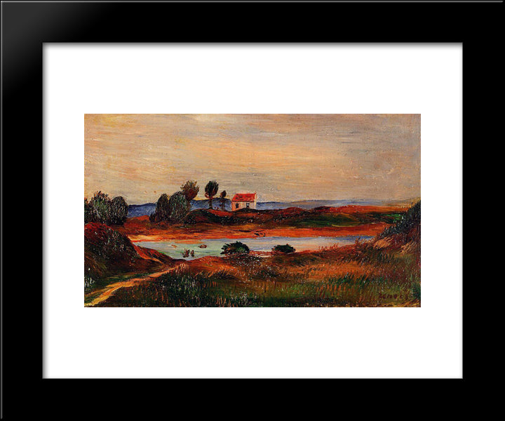 View Of Brittany 20x24 Black Modern Wood Framed Art Print Poster by Renoir, Pierre Auguste