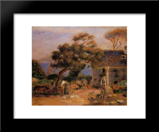 View Of Treboul 20x24 Black Modern Wood Framed Art Print Poster by Renoir, Pierre Auguste