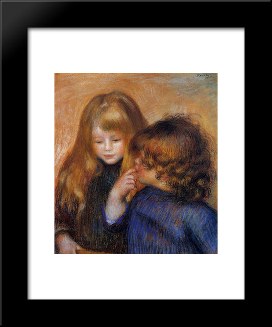 Young Gypsy Girls 20x24 Black Modern Wood Framed Art Print Poster by Renoir, Pierre Auguste