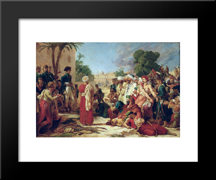 Bonaparte In Cairo 20x24 Black Modern Wood Framed Art Print Poster by Guerin, Pierre Narcisse
