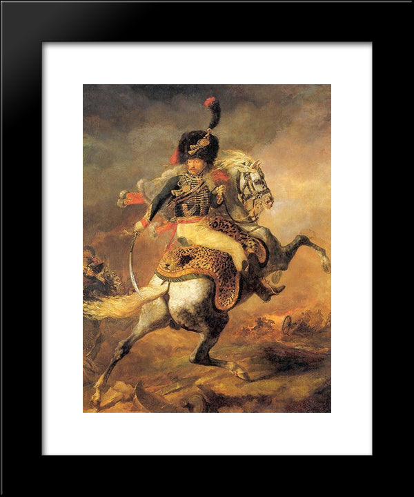 Carle Vernet And Classical Figure Composition 20x24 Black Modern Wood Framed Art Print Poster by Guerin, Pierre Narcisse