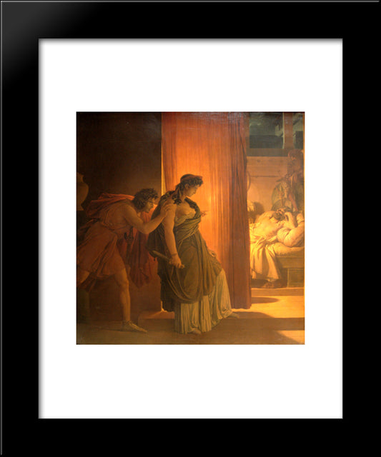 Clytemnestra 20x24 Black Modern Wood Framed Art Print Poster by Guerin, Pierre Narcisse