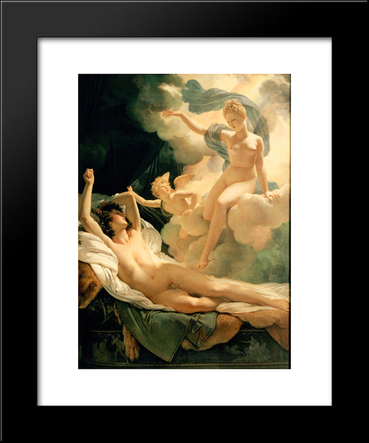 Morpheus And Iris 20x24 Black Modern Wood Framed Art Print Poster by Guerin, Pierre Narcisse