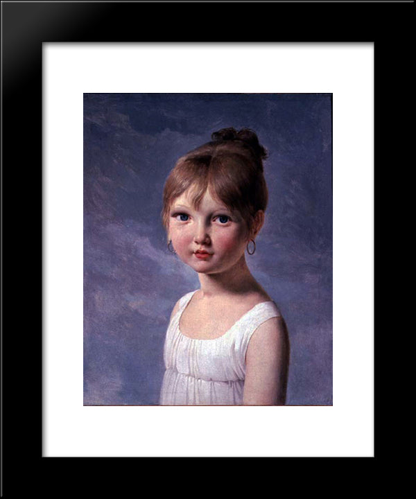 The Artist'S Daughter 20x24 Black Modern Wood Framed Art Print Poster by Guerin, Pierre Narcisse
