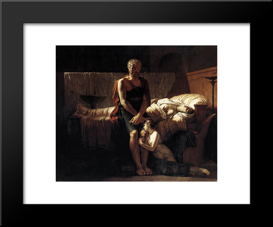 The Return Of Marcus Sextus 20x24 Black Modern Wood Framed Art Print Poster by Guerin, Pierre Narcisse