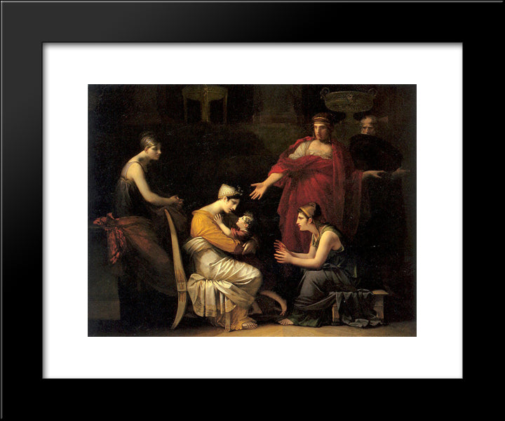 Andromache And Astyanax 20x24 Black Modern Wood Framed Art Print Poster by Prud'hon, Pierre Paul