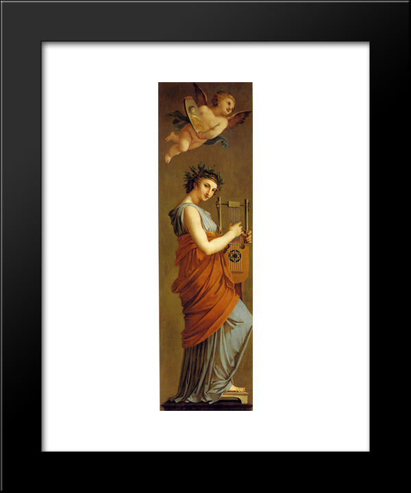 Arts, Wealth, Pleasure And Philosophy Arts 20x24 Black Modern Wood Framed Art Print Poster by Prud'hon, Pierre Paul