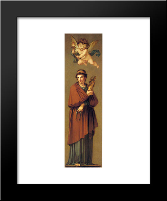 Arts, Wealth, Pleasure And Philosophy Philosophy 20x24 Black Modern Wood Framed Art Print Poster by Prud'hon, Pierre Paul