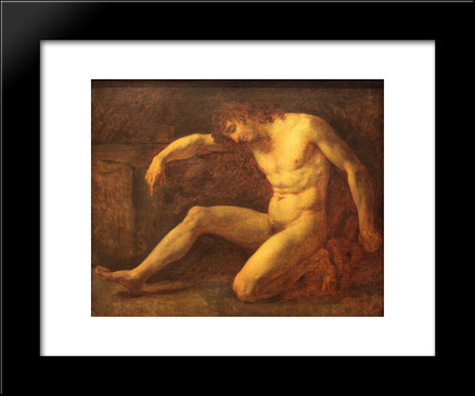 Death Of Viala 20x24 Black Modern Wood Framed Art Print Poster by Prud'hon, Pierre Paul