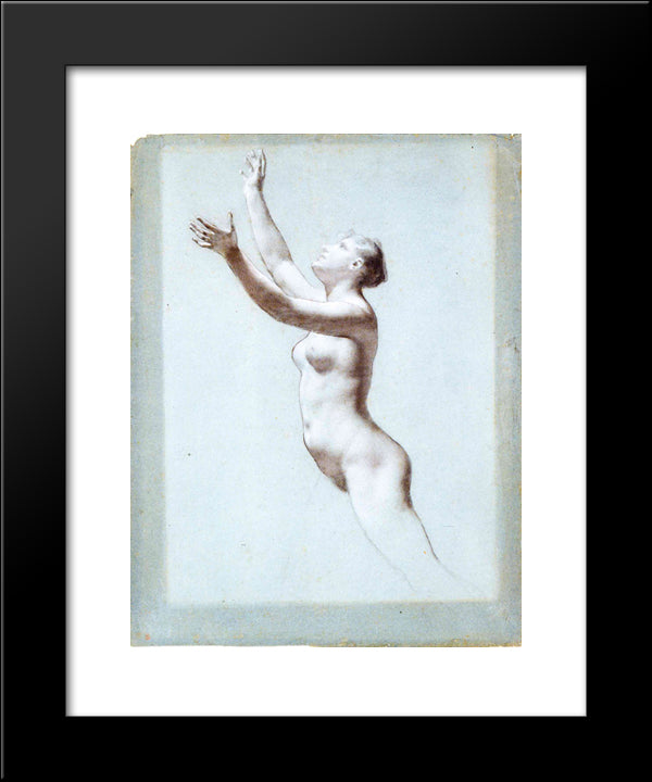 Female Nude 20x24 Black Modern Wood Framed Art Print Poster by Prud'hon, Pierre Paul