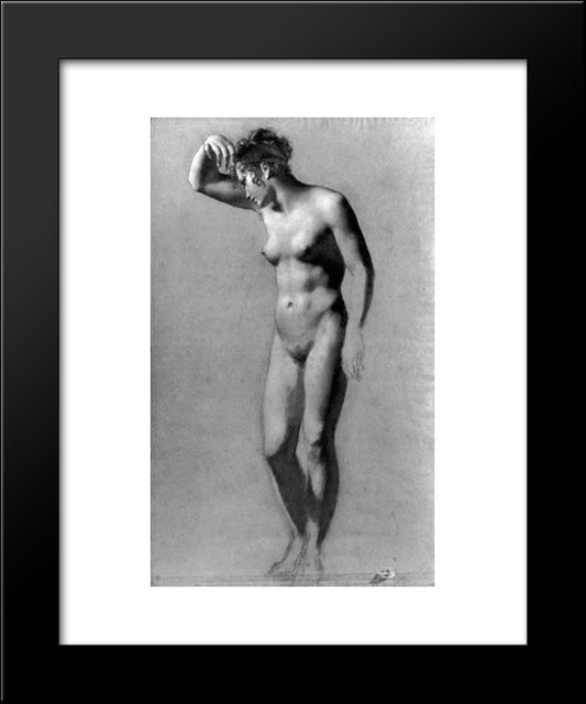 Female Nude 20x24 Black Modern Wood Framed Art Print Poster by Prud'hon, Pierre Paul