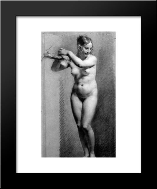 Female Nude Bound 20x24 Black Modern Wood Framed Art Print Poster by Prud'hon, Pierre Paul