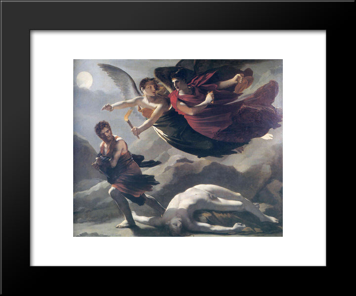 Justice And Divine Vengeance Pursuing Crime 20x24 Black Modern Wood Framed Art Print Poster by Prud'hon, Pierre Paul