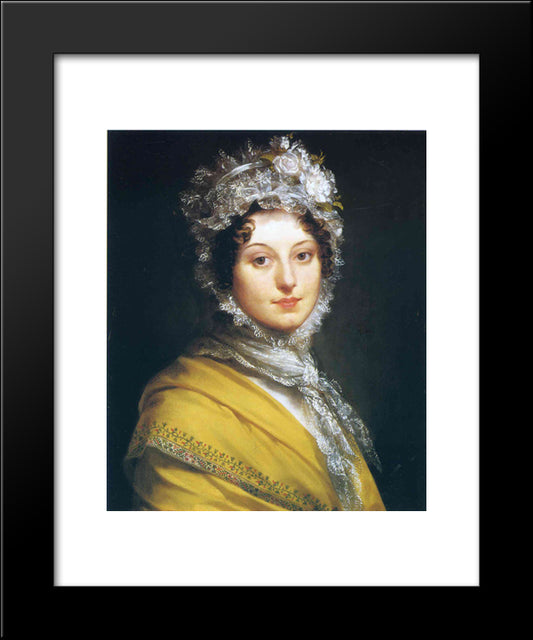 Louise Antoinette Lannes, Duchess Of Montebello 20x24 Black Modern Wood Framed Art Print Poster by Prud'hon, Pierre Paul