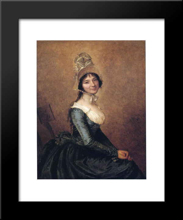 Madame Copia 20x24 Black Modern Wood Framed Art Print Poster by Prud'hon, Pierre Paul