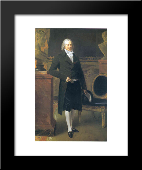 Portrait Of Charles Maurice De Talleyrand-Perigord 20x24 Black Modern Wood Framed Art Print Poster by Prud'hon, Pierre Paul