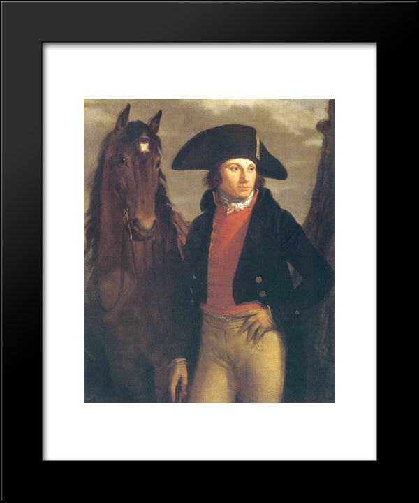 Portrait Of Georges Anthony 20x24 Black Modern Wood Framed Art Print Poster by Prud'hon, Pierre Paul