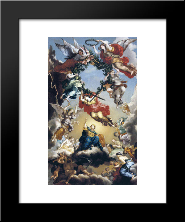 The Glorification Of The Government Of Burgundy 20x24 Black Modern Wood Framed Art Print Poster by Prud'hon, Pierre Paul