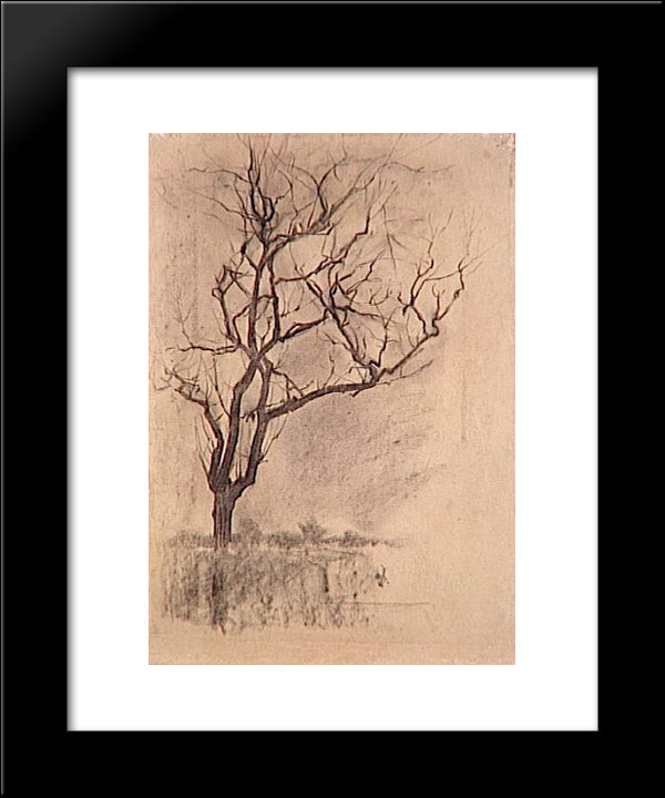Design For The Church Of St. Jacob 20x24 Black Modern Wood Framed Art Print Poster by Mondrian, Piet