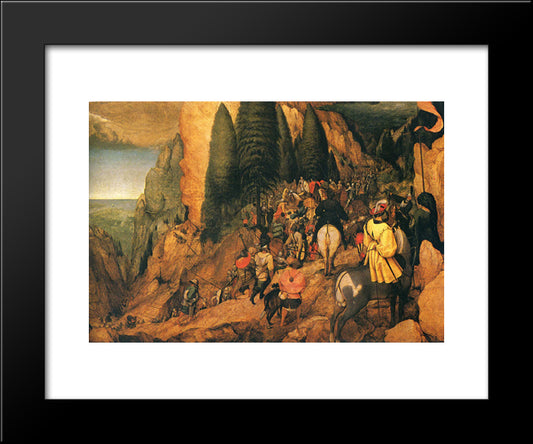 Conversion Of St. Paul 20x24 Black Modern Wood Framed Art Print Poster by Bruegel the Elder, Pieter