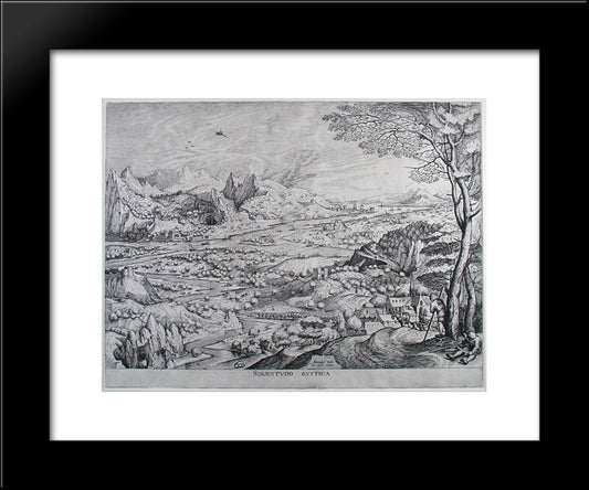 Country Concerns 20x24 Black Modern Wood Framed Art Print Poster by Bruegel the Elder, Pieter