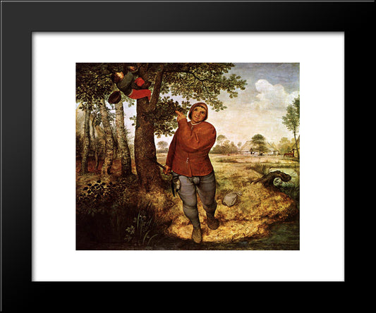 Peasant And Birdnester 20x24 Black Modern Wood Framed Art Print Poster by Bruegel the Elder, Pieter
