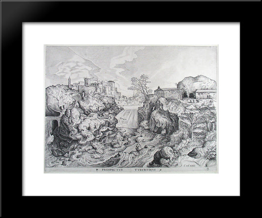 View Of Tivoli 20x24 Black Modern Wood Framed Art Print Poster by Bruegel the Elder, Pieter