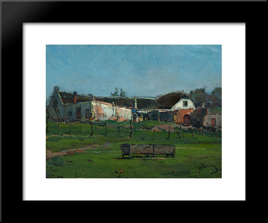 Backyard, Malta Farm, Observatory 20x24 Black Modern Wood Framed Art Print Poster by Wenning, Pieter