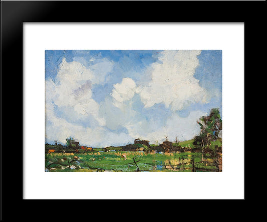 Clouds, Pretoria 20x24 Black Modern Wood Framed Art Print Poster by Wenning, Pieter