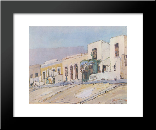 Malay Quarter 20x24 Black Modern Wood Framed Art Print Poster by Wenning, Pieter