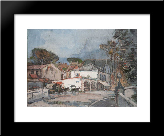 The Bridge, Rondebosch 20x24 Black Modern Wood Framed Art Print Poster by Wenning, Pieter