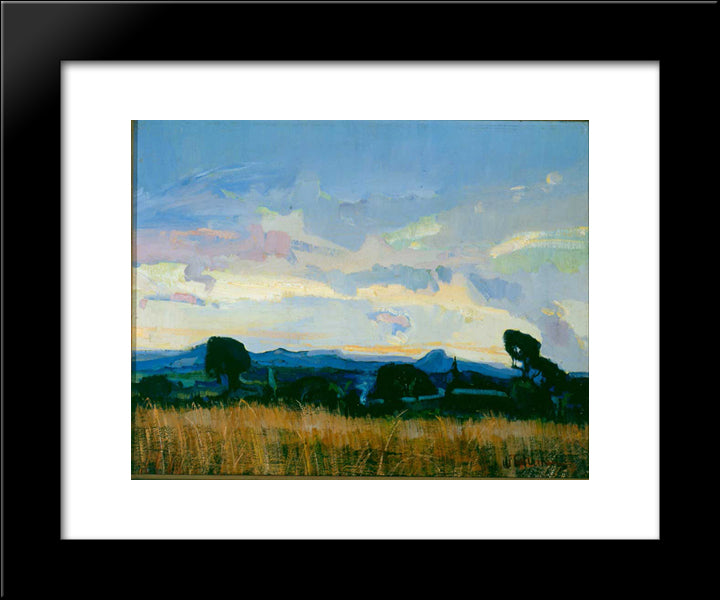 Transvaal Evening (Nelspruit) 20x24 Black Modern Wood Framed Art Print Poster by Friant, Emile