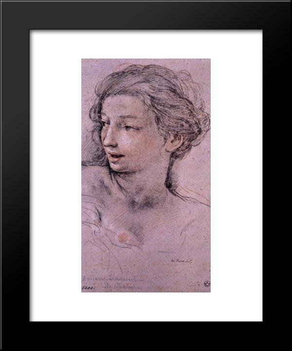 Study For The Age Of Silver 20x24 Black Modern Wood Framed Art Print Poster by Cortona, Pietro da