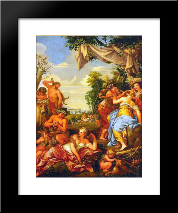 The Copper Age 20x24 Black Modern Wood Framed Art Print Poster by Cortona, Pietro da