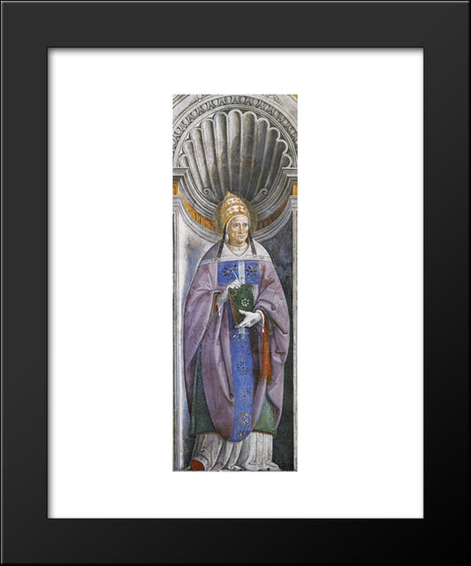 Pope Antero 20x24 Black Modern Wood Framed Art Print Poster by Perugino, Pietro