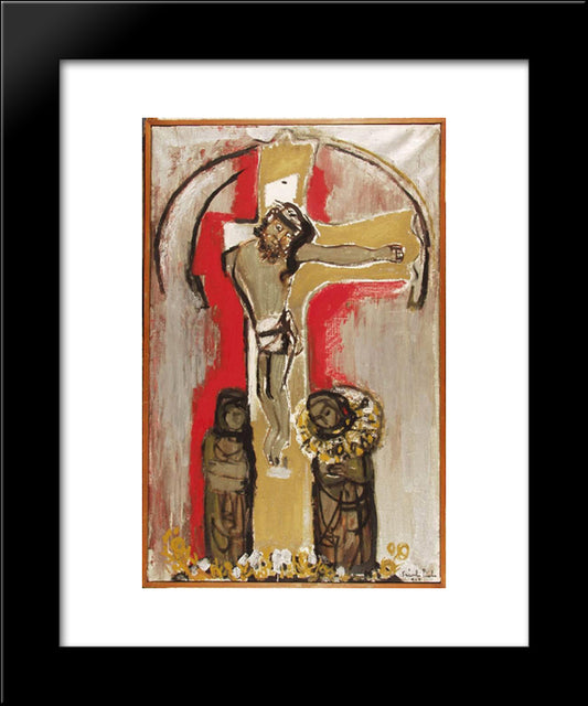 Hungarian Christ 20x24 Black Modern Wood Framed Art Print Poster by Szanto, Piroska