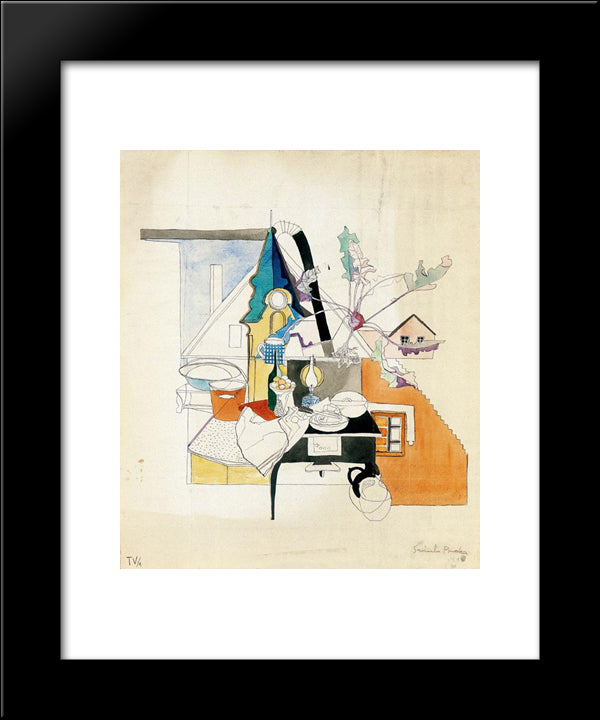 Szentendre 20x24 Black Modern Wood Framed Art Print Poster by Szanto, Piroska
