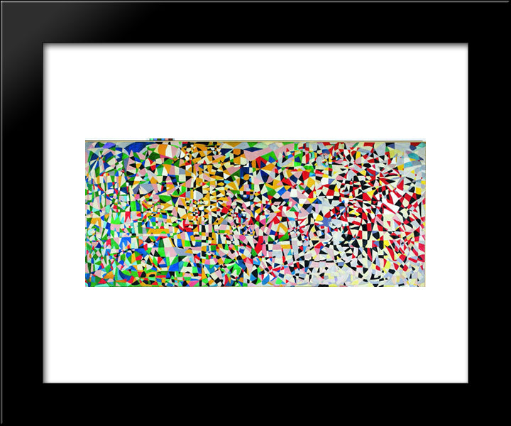 Unknown Title 20x24 Black Modern Wood Framed Art Print Poster by Zeid, Princess Fahrelnissa