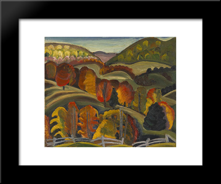 Autumn Hills 20x24 Black Modern Wood Framed Art Print Poster by Heward, Prudence