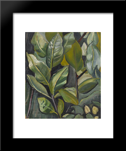 Leaves (Study For Portrait Of Barbara) 20x24 Black Modern Wood Framed Art Print Poster by Heward, Prudence