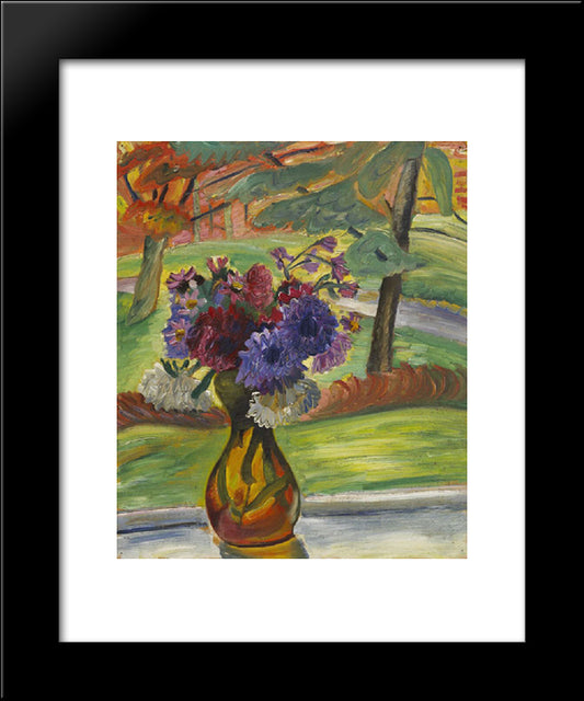 Vase Of Flowers I 20x24 Black Modern Wood Framed Art Print Poster by Heward, Prudence