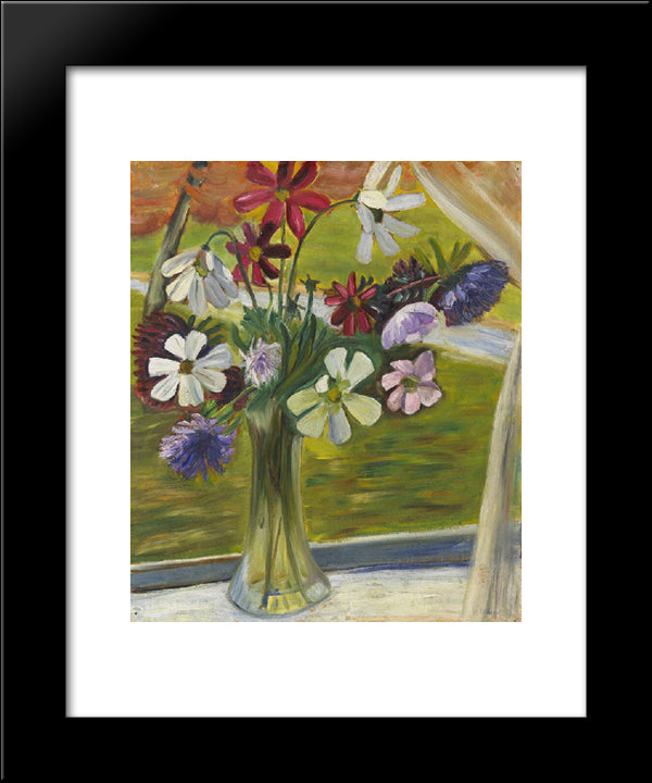 Vase Of Flowers Ii 20x24 Black Modern Wood Framed Art Print Poster by Heward, Prudence