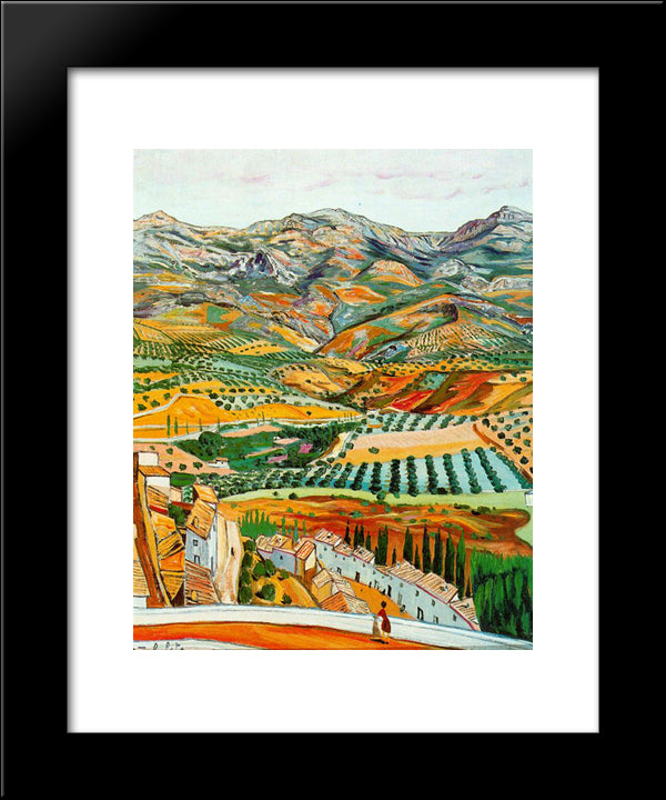 Landscape And Fique Vault 20x24 Black Modern Wood Framed Art Print Poster by Zabaleta, Rafael