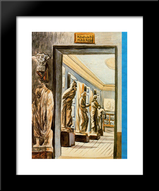 National Museum Of Archaeology 20x24 Black Modern Wood Framed Art Print Poster by Zabaleta, Rafael