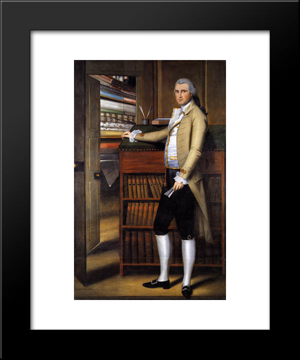 Earl'S Portrait Of Elijah Boardman 20x24 Black Modern Wood Framed Art Print Poster by Ralph Earl