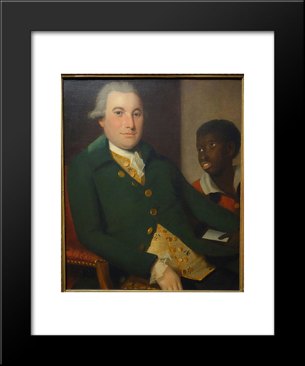 Gentleman With Attendant 20x24 Black Modern Wood Framed Art Print Poster by Ralph Earl