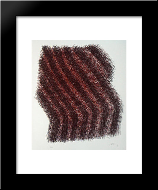 130 20x24 Black Modern Wood Framed Art Print Poster by Ubac, Raoul