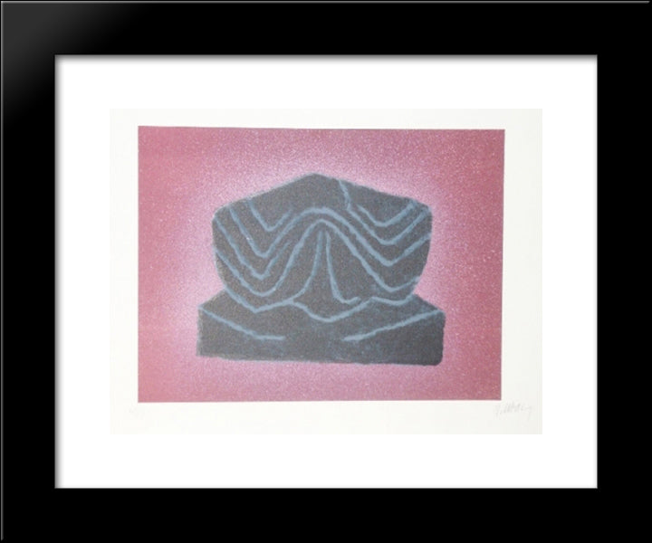 Ardoise 20x24 Black Modern Wood Framed Art Print Poster by Ubac, Raoul