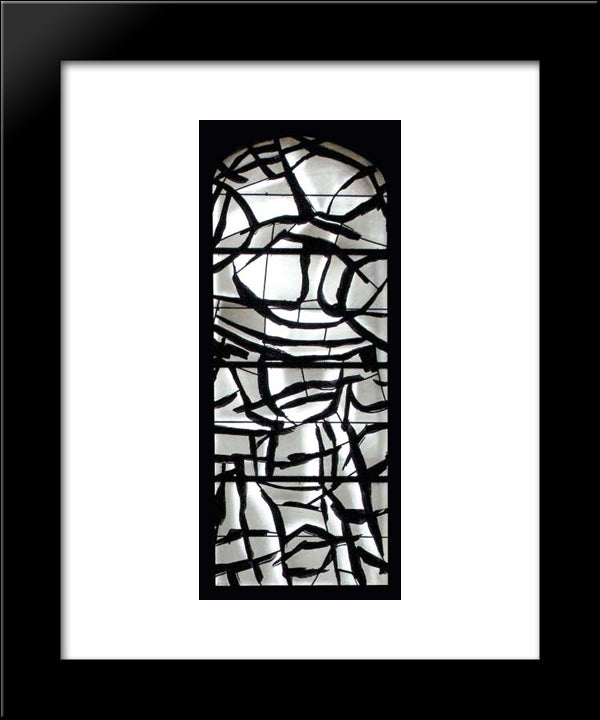 Eglise De Varengeville - Sur - Mer 20x24 Black Modern Wood Framed Art Print Poster by Ubac, Raoul