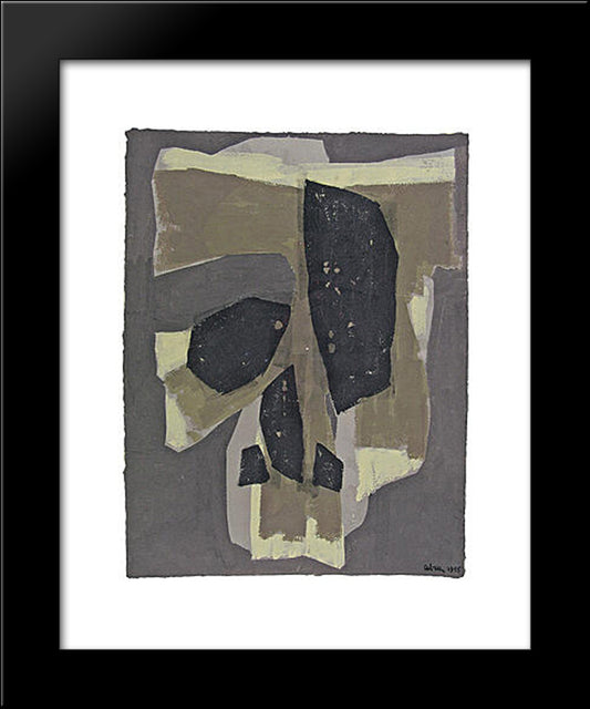 Kreuzweg 20x24 Black Modern Wood Framed Art Print Poster by Ubac, Raoul